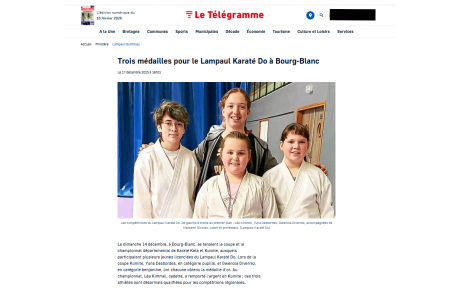 coupe et championnat du finistère decembre 2025