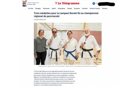 championnat de bretagne kata para janvier 2026