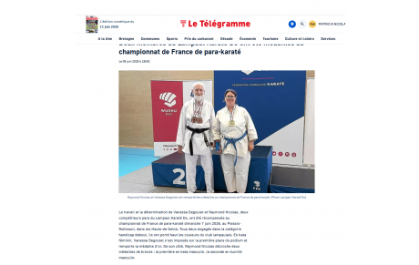 Championnat de France para karate Juin 2026